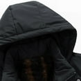 thumbnail image 6 of SGFCWSX Mens Jackets with Hoods for Winter with Pockets Waterproof Fleece Lined Warm Parka Coat Black Size 2XL, 6 of 9