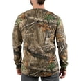 thumbnail image 4 of Men's Long Sleeve Camo Tee Scent Control Cotton Shirt by Realtree, Sizes S-3XL, 4 of 5