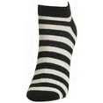 thumbnail image 2 of MeMoi Color Striped Low-Cut Women's Anklet Socks - Womens - Female, One Size, Deep Cobalt, 2 of 4