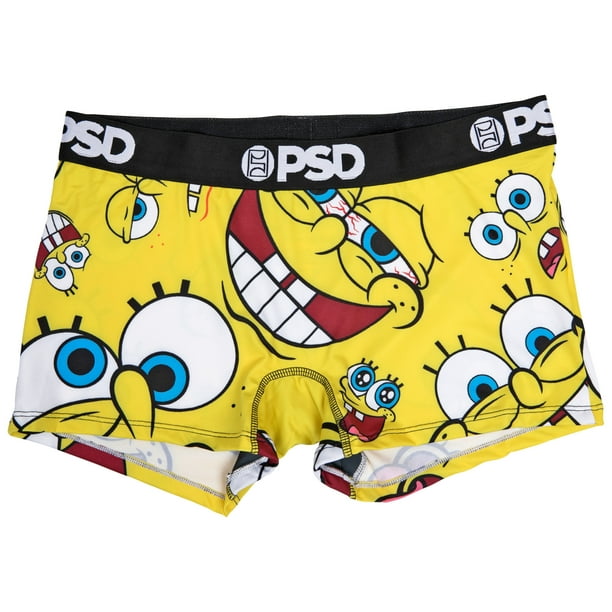 SpongeBob SquarePants Faces PSD Microfiber Blend Boy Shorts