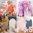 thumbnail image 3 of SUKAIKEQA Wedding Arch Cover 4FT Arch Backdrop Cover Spandex Fitted Arch Cover for Round Top Chiara Backdrop Stand Covers for Wedding Birthday Party Baby Shower Banquet Ceremony Decoration,White, 3 of 6