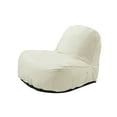 thumbnail image 3 of Loungie Cosmic Foam Bean Bag Chair Nylon Indoor/ Outdoor Self Expanding Water Resistant Beige, 3 of 9