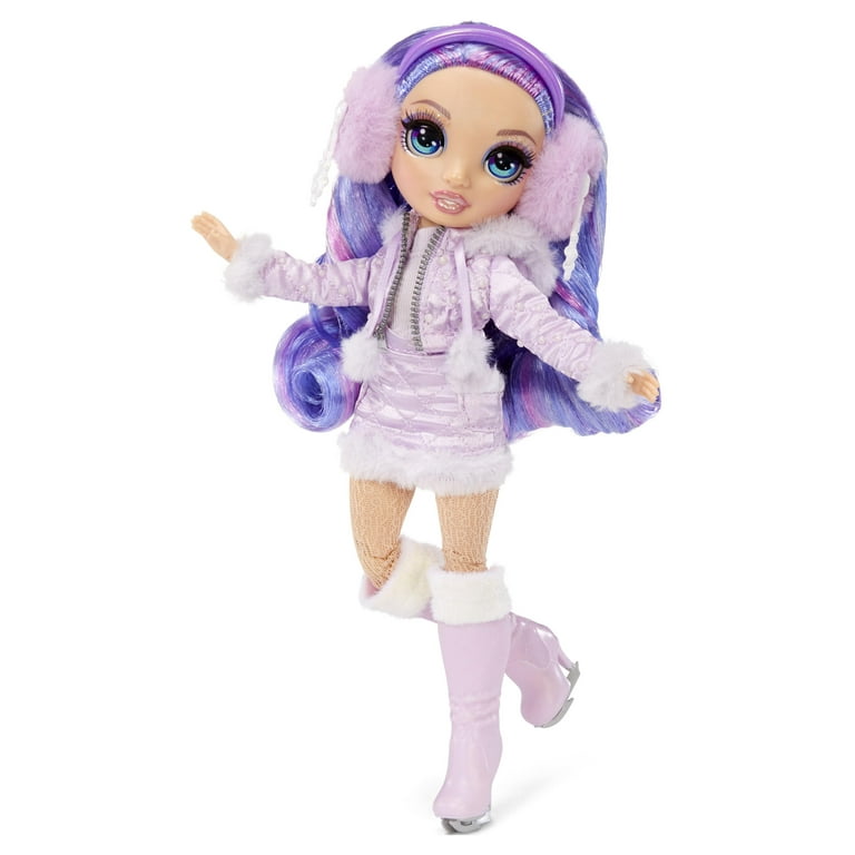 Rainbow High Winter Break Violet Willow - Fashion Doll Playset with 2  Complete Doll Outfits, Pair of Skis and Winter Accessories - Great Toy Gift  for