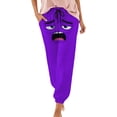 thumbnail image 2 of Beach Pants for Women Funny Print Lightweight Elastic Waist Straight Leg Sweatpants with Pockets Casual Trousers, 2 of 4