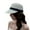 White, variant on Sun Hat Sun Protection Wide Brim Windproof Anti-UV Adjustable Bee Decoration Hand Weaving Sun Visor Hat Daily Accessory