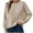 Beige Sweaters, variant on Htigea Womens Pullover Sweaters Solid Casual Loose Fit Knitwear Fall Winter Long Sleeve Pullover Tops Beige S