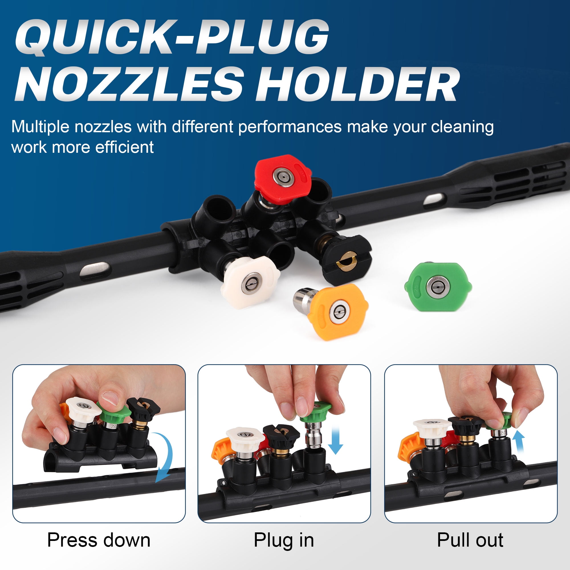 OCHAPA Pressure Washer Extension Attachment Wand, Quick Connect