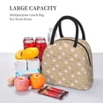 thumbnail image 5 of Fotbe Egg and Avocado Pattern Lunch Bag, Insulated Lunch Box, Small Leakproof Cooler Food Lunch Containers Reusable High Capacity Lunch Tote Bags for Work, Travel, Outdoor, 5 of 6