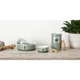 thumbnail image 5 of Bone Dry Chevron Ceramic Pet Bowls, Dishwasher Safe, Green, Large Bowl Set, 7.5x2.4", 2 Count, 5 of 5