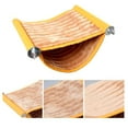 thumbnail image 5 of Warm Hamster Hammock House Mouse Rat Hanging Swing Bed Guinea Pig Cage Bedding Small Pet Animal Double Layer Cage Tent Hut Nest for Winter Mouse Rat Hamster Play Sleep, 5 of 5