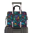 thumbnail image 2 of FORMRS 16" Laptop Bag Carrying Sleeve Case with Handle Travel Shoulder Briefcase, Stained Glass Pattern, 2 of 8