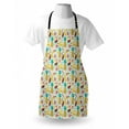 thumbnail image 3 of Doodle Apron Fruits Banana Pomegranate Pineapple Watermelon Lemon Kitchen Cafe Abstract Graphic, Unisex Kitchen Bib Apron with Adjustable Neck for Cooking Baking Gardening, Multicolor, by Ambesonne, 3 of 3