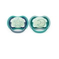 thumbnail image 1 of Philips Avent Ultra Air Pacifier 6-18m, sleeping star / sleeping moon, nighttime, 2 pack SCF376/13, 1 of 9