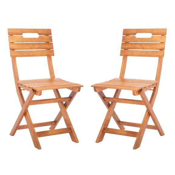 SAFAVIEH Outdoor Collection Blison Folding Chairs Natural
