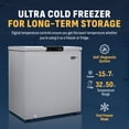 thumbnail image 4 of Newair 5 Cu. Ft. Mini Deep Chest Freezer and Refrigerator in Cool Gray with Digital Temperature Control, Fast Freeze Mode, 4 of 12