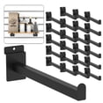 thumbnail image 1 of Soporte de estante Slatwall de metal negro de 12 pulgadas, paquete de 24 unidades, MQKIWAO, 1 of 7