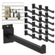 thumbnail image 1 of Soporte de estante Slatwall de metal negro de 12 pulgadas, paquete de 24 unidades, MQKIWAO, 1 of 7