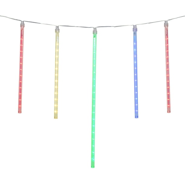 Holiday Time 12Count Multicolor LED Dripping Icicle Christmas Lights