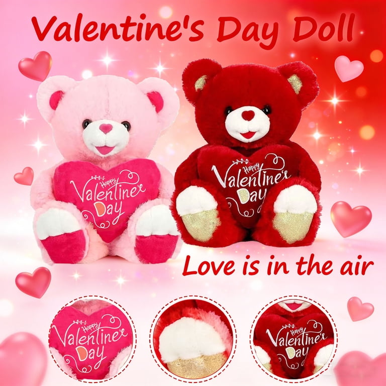 Sweetheart 2026 Valentines Bear, Happy Valentines Day Teddy Bear