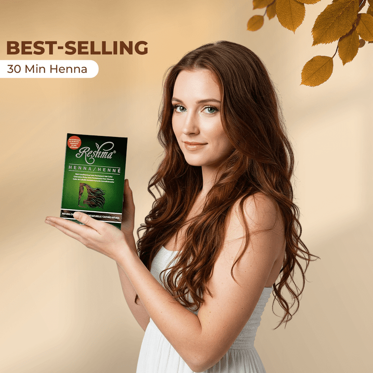 30-Minute Henna Hair Dye Soft Shiny Hair Henna Hair Color Dye, 100