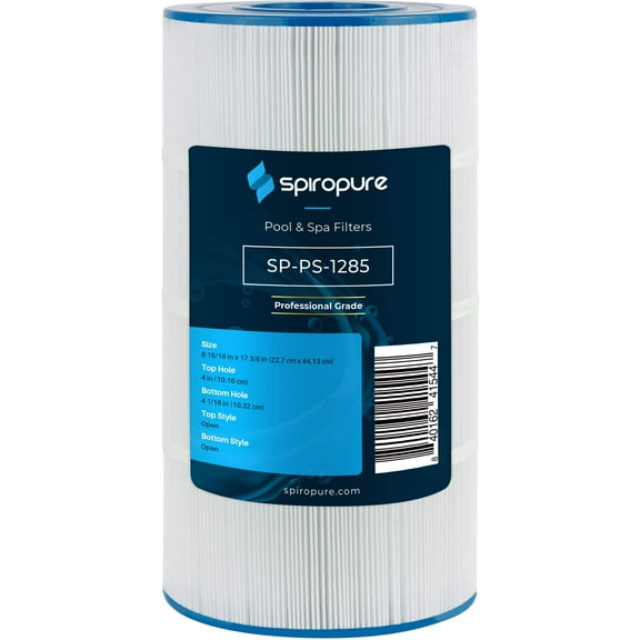 SpiroPure Replacement for Waterway Plastics 817-0100N Hayward CCX1000RE Pleatco PXST100 Unicel C-8311 Filbur FC-1285 XStream CCX1000 CC100 Hot Tub Spa Pool Filter Replacement Cartridge