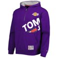 thumbnail image 2 of Men's Tommy Jeans Purple Los Angeles Lakers Bernard Half-Zip Hoodie, 2 of 4
