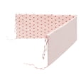 thumbnail image 1 of Almohadilla lateral para cuna,Forro de cuna para bebé acolchado en el interior de la cuna grueso,Cojín acolchado lateral para cuna transpirable para niños y niñas,Cojín Corazón rosa, 1 of 9