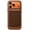 Brown, variant on Nakedcellphone Woven Series Wallet Credit Card Holder for iPhone 17/16/15/14/13 Series (Compatible with MagSafe Case) - Sienna Brown Ochre