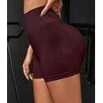 thumbnail image 5 of OVESPORT Women's Single/4-piece Sports Shorts, Fitness Motorcycle Yoga Seamless High Waisted And Hip Lifting Shorts, 5 of 6