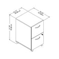 thumbnail image 5 of Bush Business Furniture 2-Drawer Vertical File Cabinet Locking Letter/Legal Cherry 20.16D SCF116CSSU, 5 of 8