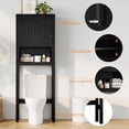 thumbnail image 4 of Yiwa Small Space Saving Toilet Rack, 23.6 Inches Wide, Features Adjustable Shelf and Anti-Tip Device for Bathroom Organization, 4 of 8