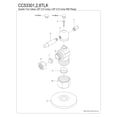 thumbnail image 3 of Kingston Brass CC53302TLK 5/8-Inch O.D. Comp x 3/8-Inch O.D. Comp Quarter-Turn Angle Shut-Off Valve with Flange in Polished Brass, 3 of 5