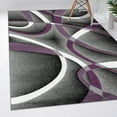 thumbnail image 6 of Luxe Weavers Purple Modern Abstract Area Rug 4x5 Geometric Living Room Carpet, 6 of 9