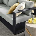 thumbnail image 2 of Modway Tahoe Aluminum Outdoor 5-Piece Sectional Sofa Set in Gray Gray, 2 of 10