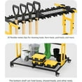 thumbnail image 5 of Mobile Garden Tool Organizer with Wheels, Heavy Duty Storage Cart for Brooms, Shovels, Rakes, and Lawn Tools, 5 of 6