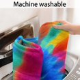thumbnail image 5 of Colorful Rainbow Tie Dye Spiral Pattern Bathroom Rugs Mat,Non Slip Microfiber Bathroom Rug,Rubber Backing,Soft Bathroom Mats for Bathroom Floor,Tub and Shower,20x32in(50x80cm), 5 of 5