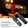 thumbnail image 3 of 5 Pair XLR Plugs Connectors, 3 Pin XLR Plug Microphone Audio Socket With Strong Oxidation Resistance Audio Microphone Cable Connector, 3 of 8
