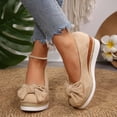 thumbnail image 7 of oqasdz Womens Casual Shoes Elegant Bow Design Solid Color Slip On Dressy Shoes Comfortable Breathable Work Business Wedding Shoes Outdoor Summer, 7 of 7