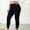 Black plus size high waisted leggings a1, variant on Usloyux Women Plus Size High Waisted Ankle Leggings with Stretch Fit Casual Workout Pants for Active Women Solid Everyday Athleisure Bottoms, Purple 5XL