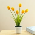 thumbnail image 5 of Vibrant Artificial Tulip Potted Plants for Home, Wedding & Party Decoration, 5 of 8