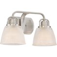thumbnail image 3 of Quoizel Dublin 2 Light Vanity Light in Brushed Nickel, 3 of 4