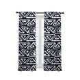 thumbnail image 3 of 3S Brother's Home Décor Curtains BOHO Design Set of 2 Panels Velvet Look Hanging Back Tap and Rod Pocket Décor Nursery Room Bedroom Kitchen Window - Made in Turkey 29Nav-Blue (52"Wx72"L), 3 of 6