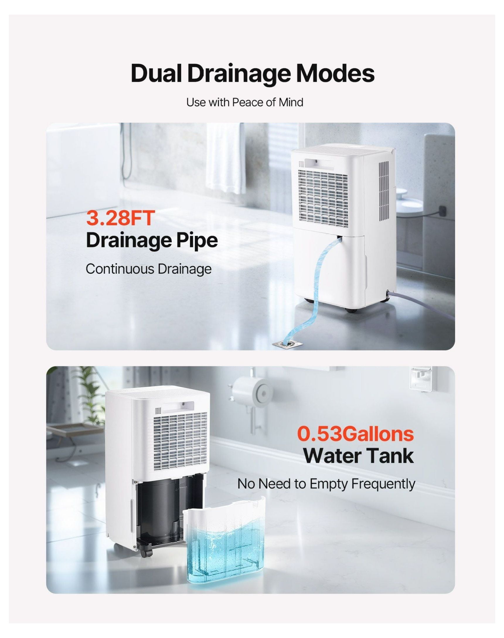 30 Pints Dehumidifier for Home Basement - Smart Dehumidifier Low Noise - Room Dehumidifier with Auto Humidity Control & Quiet Sleep Mode