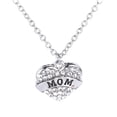 thumbnail image 2 of Carta Miembros de la familia Collar de corazón de diamante completo Accesorios de moda para mujer Wmkox8yi  sjalhkljlk1120, 2 of 5