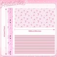 thumbnail image 4 of Pink Bow Gift Wrapping Paper Roll 16.5 Inch x 33 Feet Gold Foil Coquette Bow Gift Wrap Pink Striped Wrapping Paper for Birthday Baby Shower Wedding Bachelorette Party Decor Supplies, 4 of 4