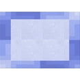 thumbnail image 1 of Ahgly Company Machine Washable Indoor Rectangle Transitional Sky Blue Area Rugs, 3' x 5', 1 of 7