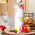 thumbnail image 2 of Butterfly 20 Oz Stainless Steel Skinny Tumbler – Vacuum Insulated Slim Travel Cup with Lid & Stainless Steel Straw, 360° Full Wrap Printed Tumbler for Home, Office & Outdoor Use, Spring, 2 of 6