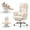 PU Beige, variant on HASLE Large Size Ergonomic Office Chair, Cloud-Feel Reclining Desk Chair with Footrest & Foldable Armrests, Swivel Executive Gaming Chair with Lumbar Pillow for Home Office, PU Green