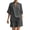 Dark Gray-short sleeve shirts women, variant on Womens Plus Size Cotton Linen Sets Short Sleeve V Neck Shirts with Shorts 2 Piece Casual Sets Outfits