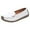 White, variant on Penny Loafers for Women Thick Soft Sole Nonslip Driving Shoes Comfortable Casual Slip on Walking Shoes Moccasins Purple Size 8